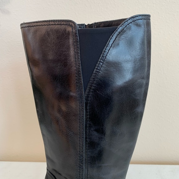 Me Too Darcey Black Leather Ankle Buckle Riding Boots Woman’s 8.5M - Picture 10 of 16